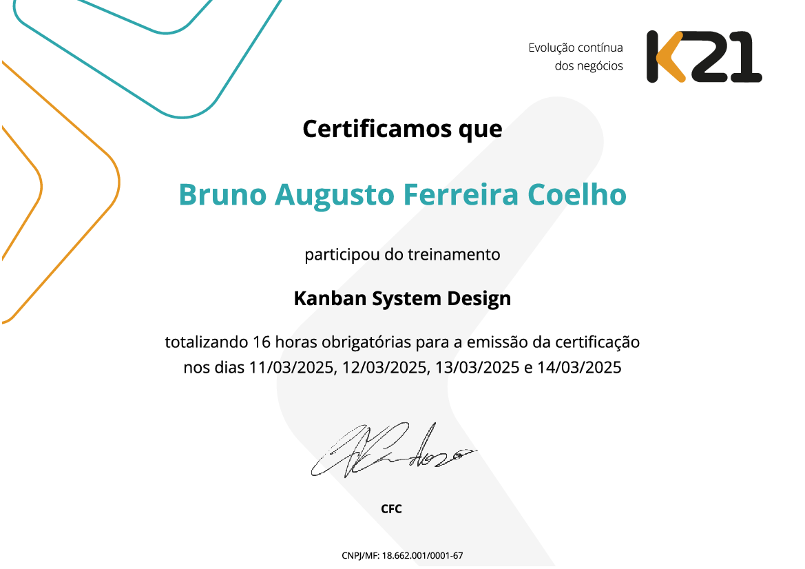 Certificado K21